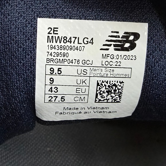 New‎ Balance 847v4 Shoes Mens 9.5 Wide Gray Blue Running Walking Sneakers main image 6
